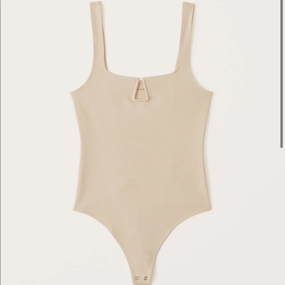 Tan body suit from Abercrombie & Fitch.